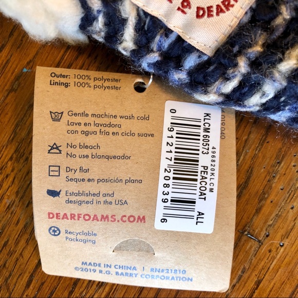 NWT Dearfoams slipper socks - Picture 3 of 6